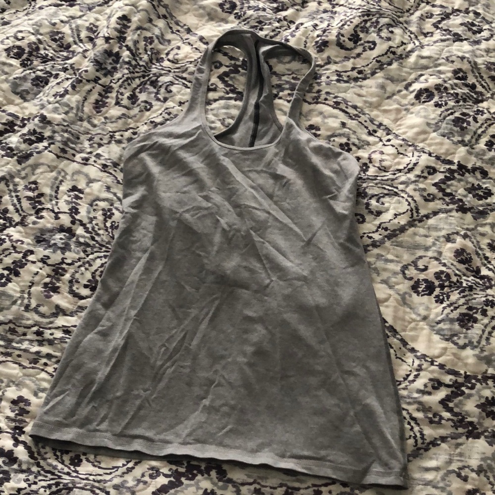 Lululemon grey racer back tank top